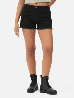Frayed Denim Shorts|Primark Online