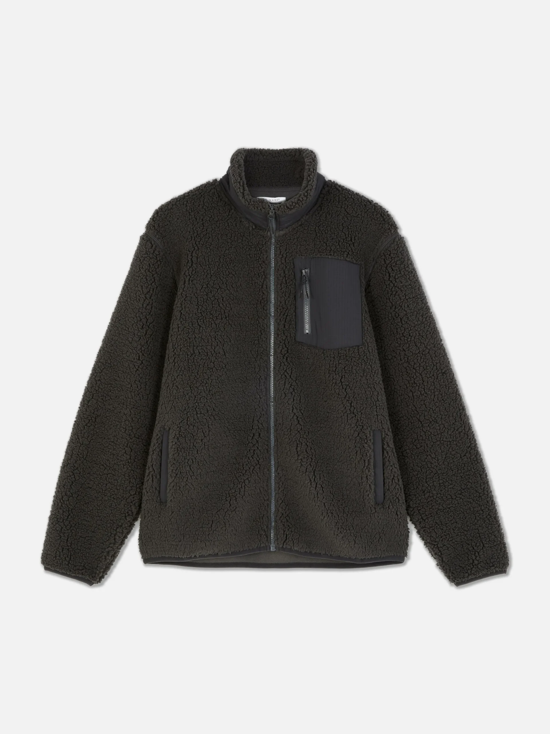 Funnel Neck Borg Jacket|Primark Clearance