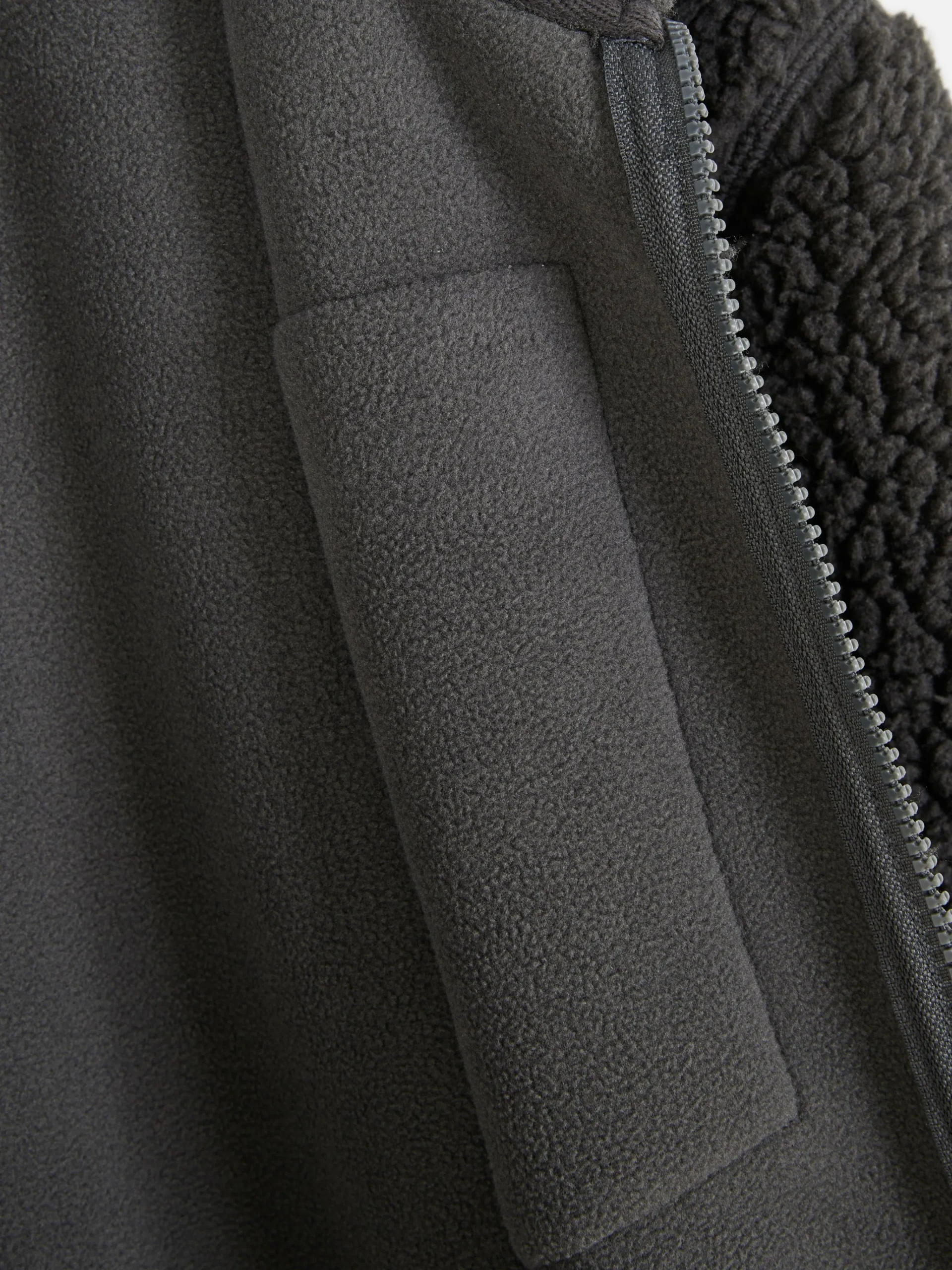 Funnel Neck Borg Jacket|Primark Clearance