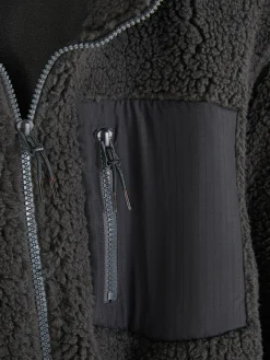 Funnel Neck Borg Jacket|Primark Clearance