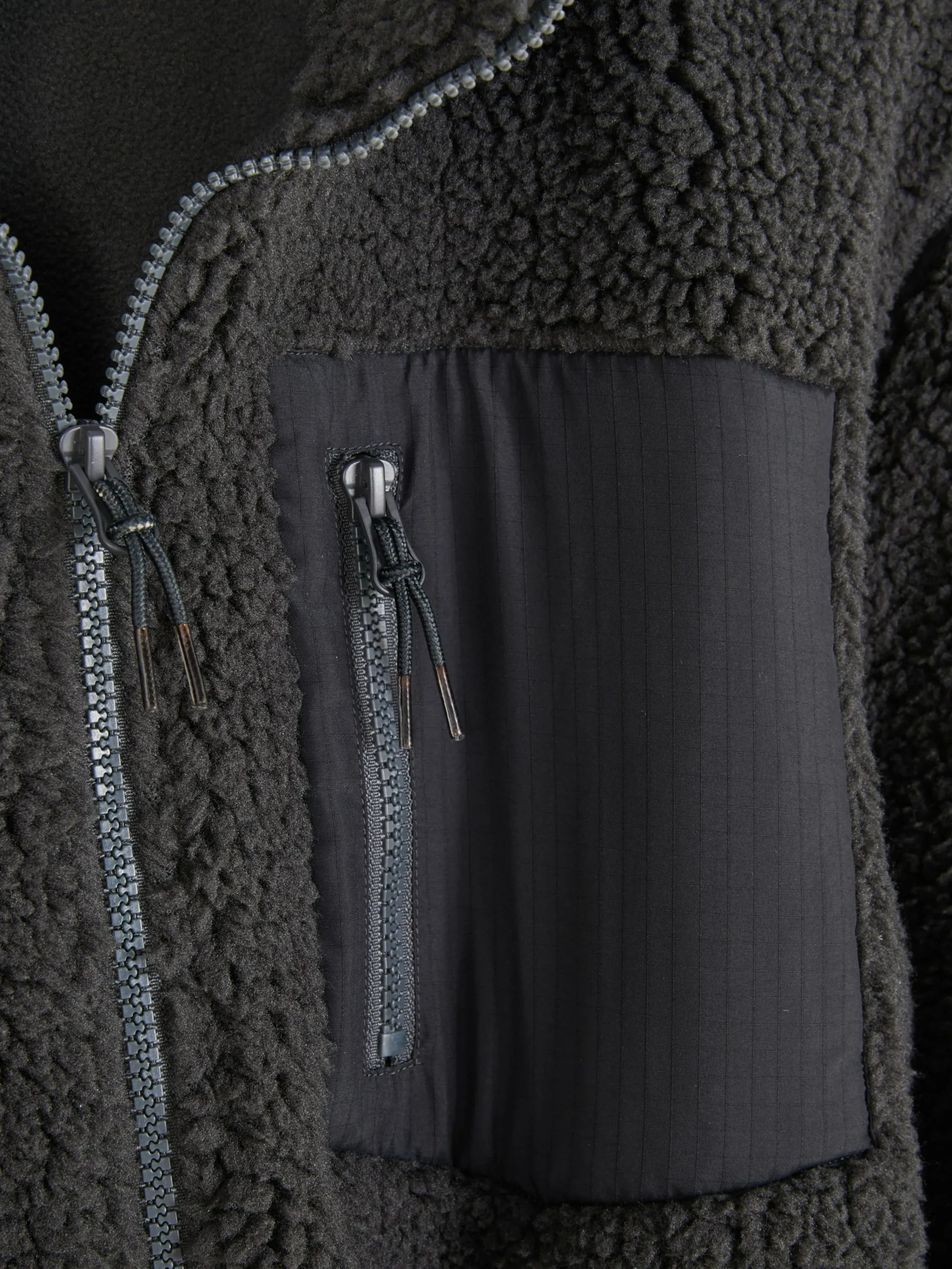 Funnel Neck Borg Jacket|Primark Clearance