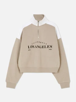 Funnel Neck Graphic Sweatshirt|Primark Clearance