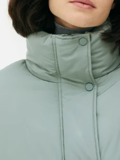 Funnel Neck Puffer Jacket|Primark Sale