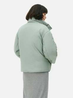 Funnel Neck Puffer Jacket|Primark Sale