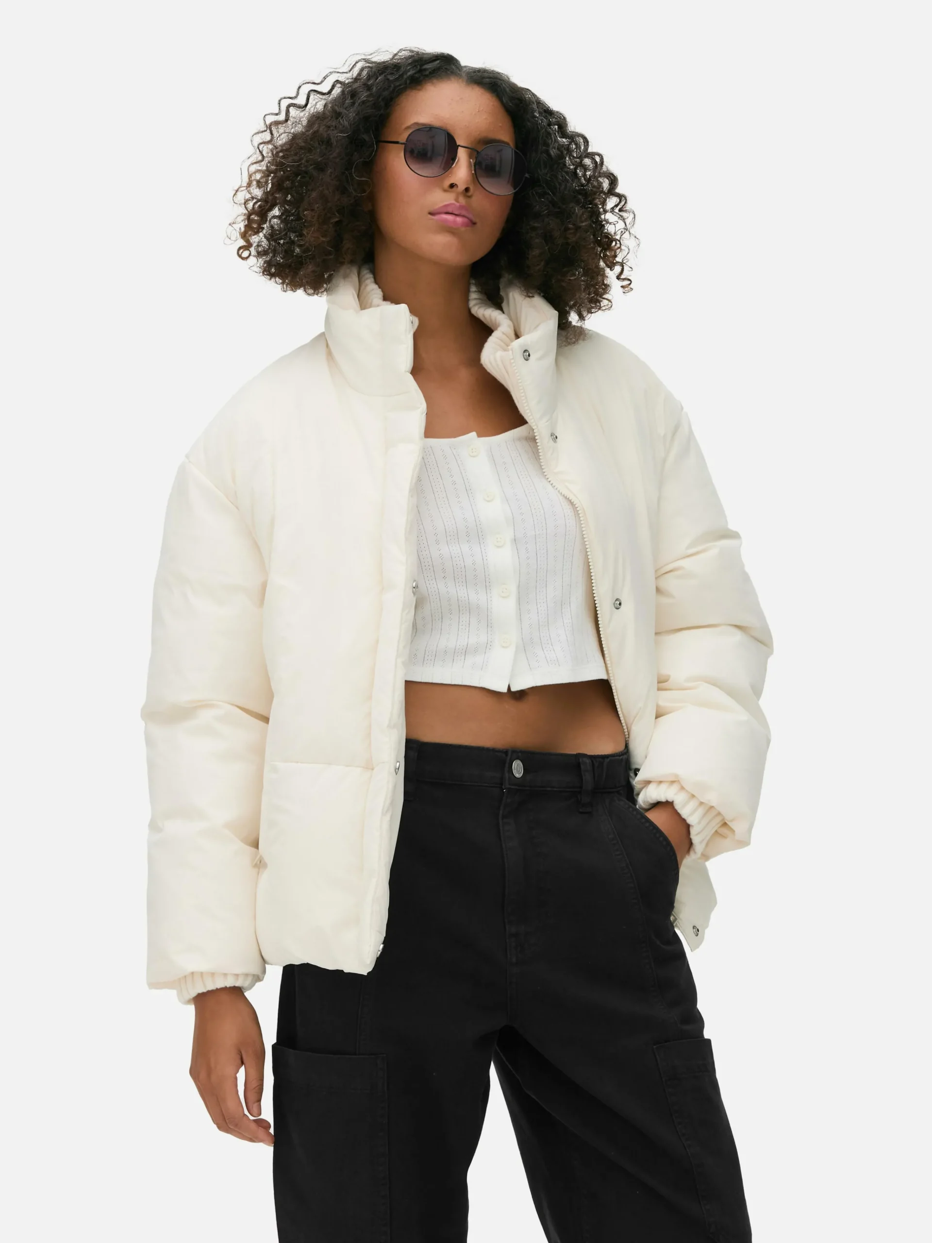 Funnel Neck Puffer Jacket|Primark Discount