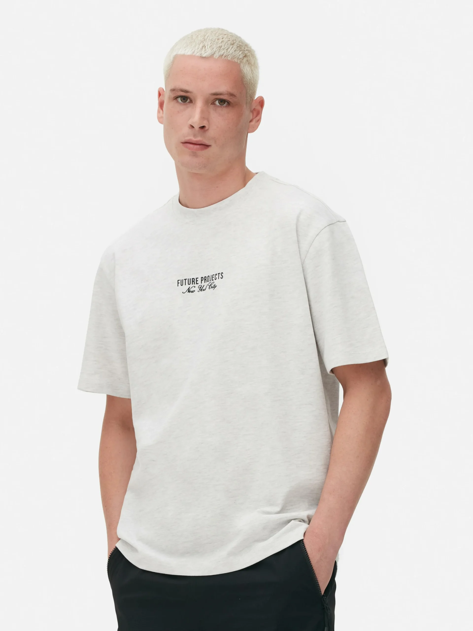 Future Projects Embroidered T-Shirt|Primark Outlet