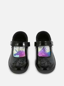 Glitter Unicorn Patent Mary Janes|Primark Clearance