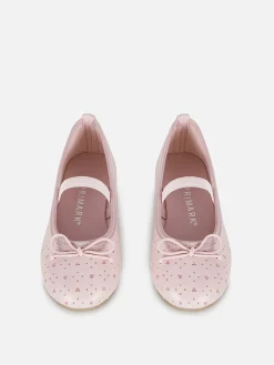 Glittery Laser Cut Ballerinas|Primark Outlet