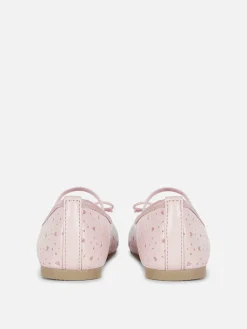 Glittery Laser Cut Ballerinas|Primark Outlet