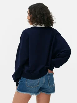 Graphic Collared Sweatshirt|Primark Clearance