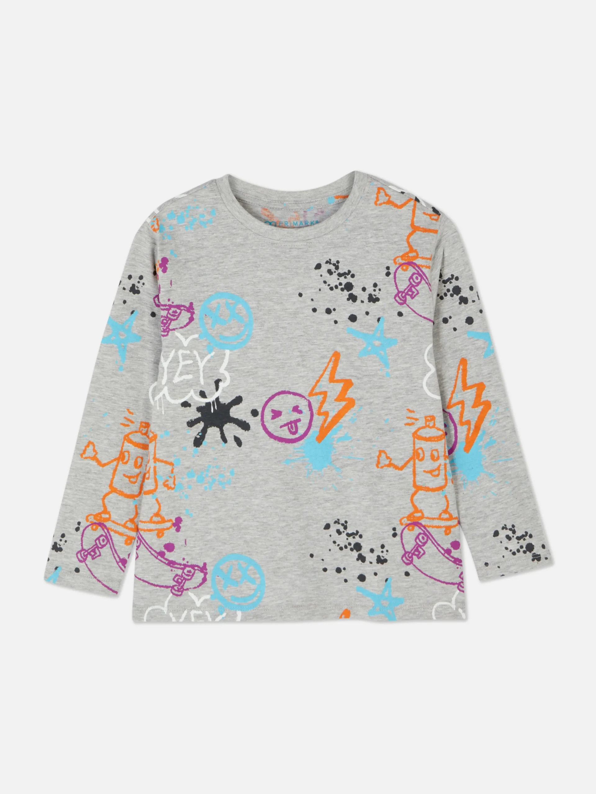 Graphic Long Sleeve T-Shirt|Primark Sale