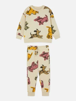 Graphic Sweatshirt And Joggers Set|Primark New
