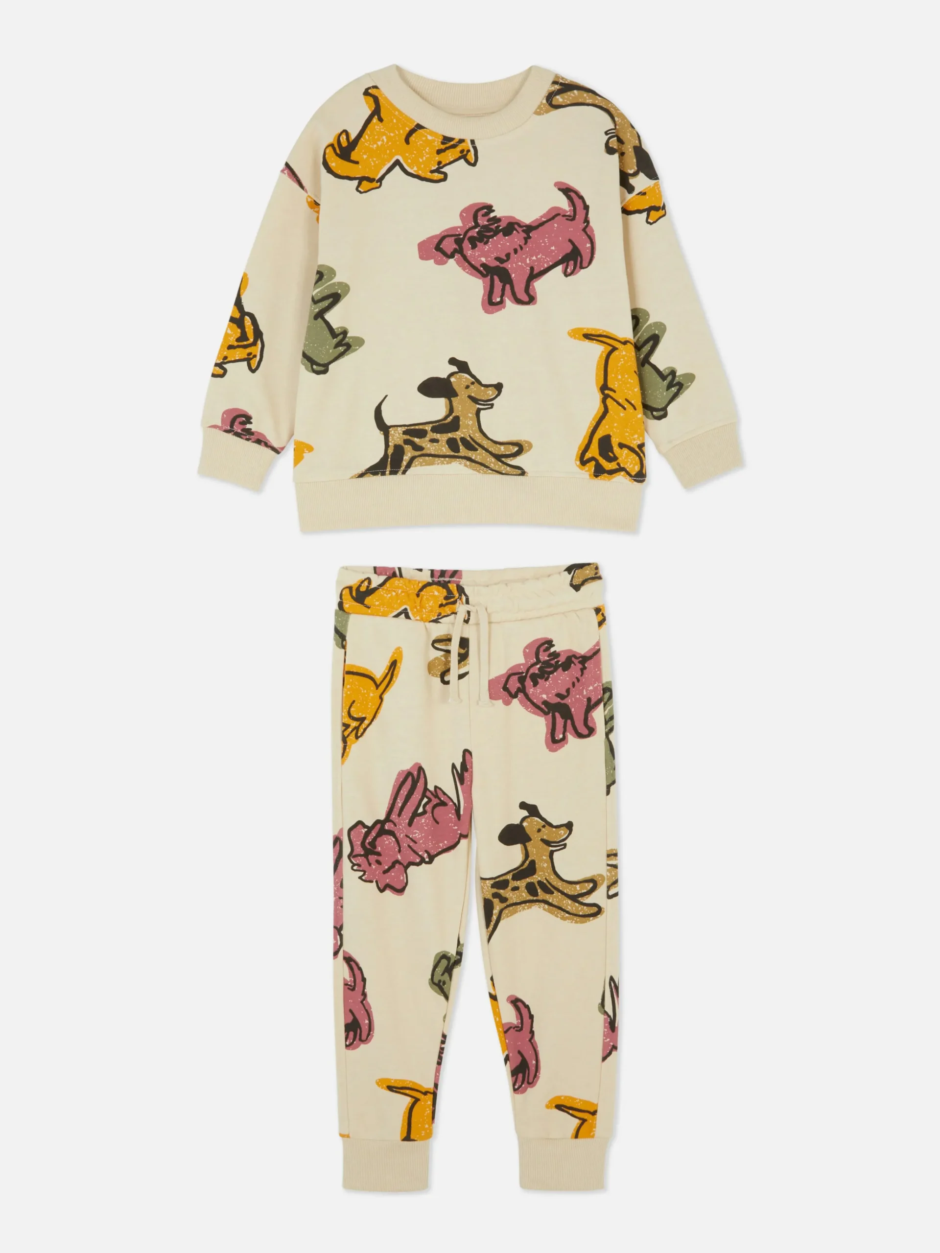 Graphic Sweatshirt And Joggers Set|Primark New