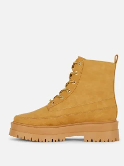 Gum Sole Lace-Up Ankle Boots|Primark Sale