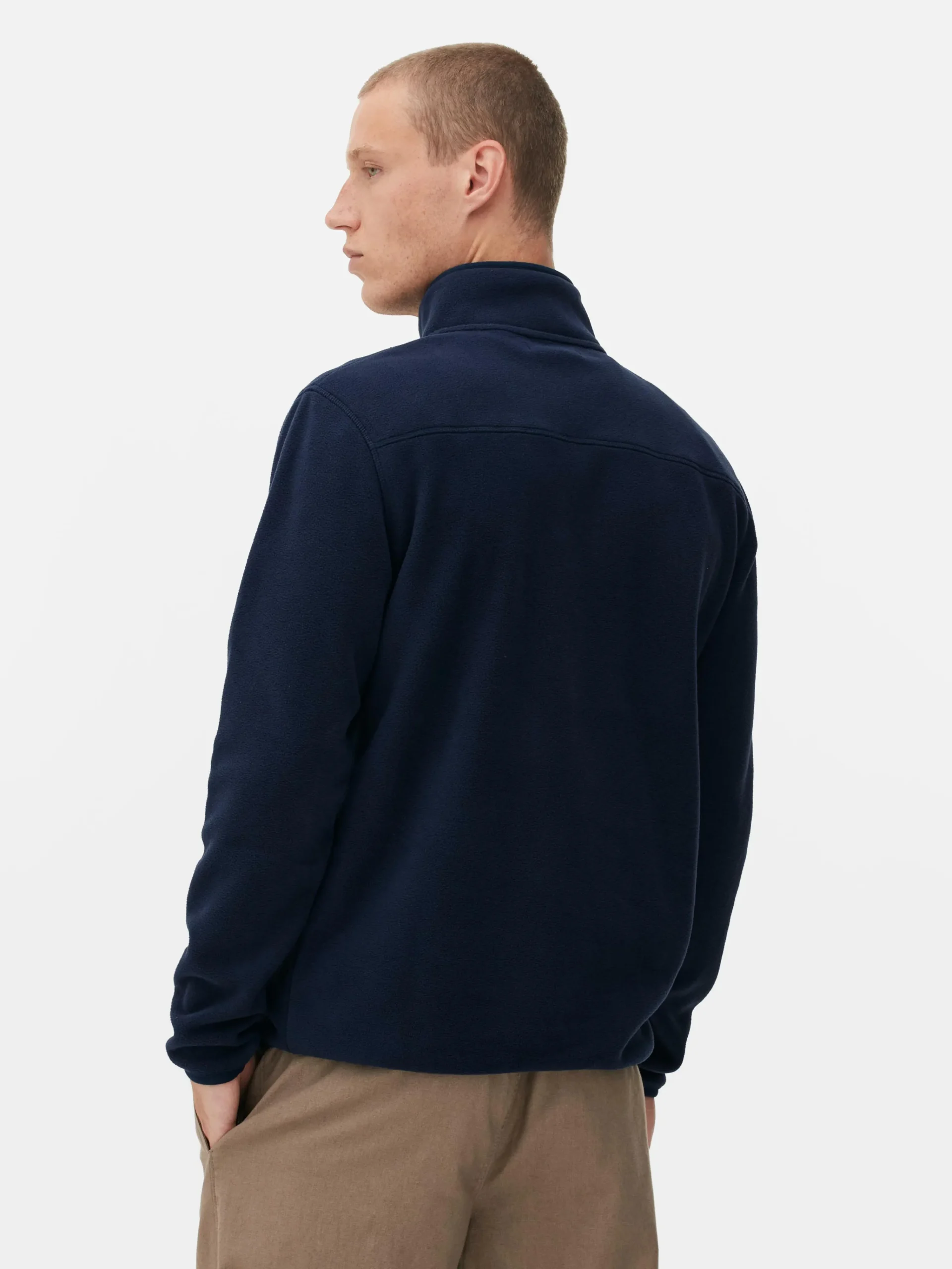 Half Zip Fleece Pullover|Primark Hot