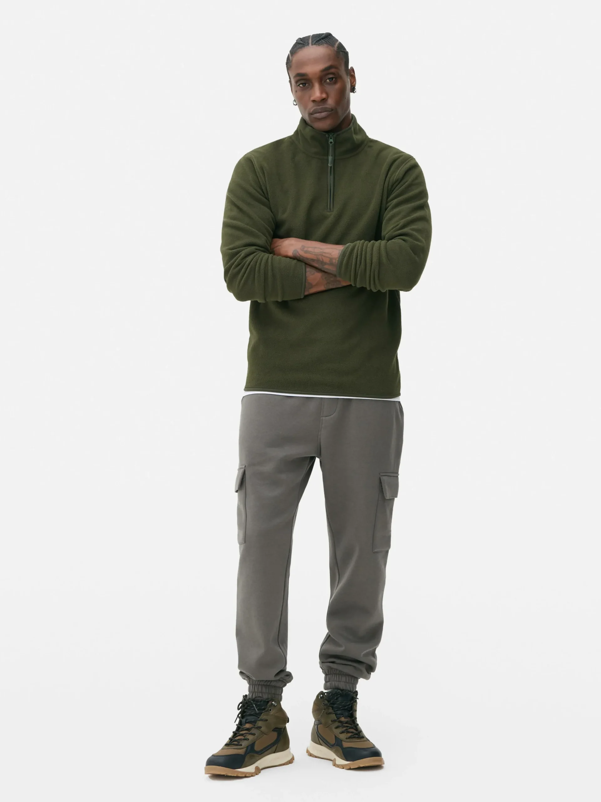 Half Zip Fleece Pullover|Primark Hot