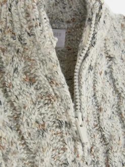 Half-Zip Cable Knit Sweater|Primark New