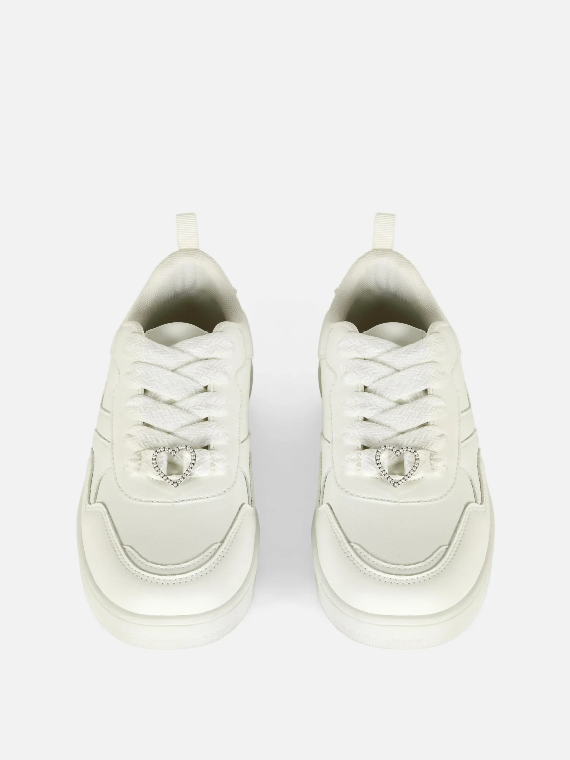 Heart Charm Chunky Low Tops|Primark Online