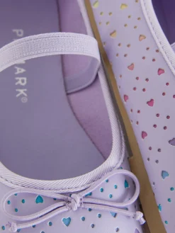 Heart Laser Cut Ballerinas|Primark Clearance