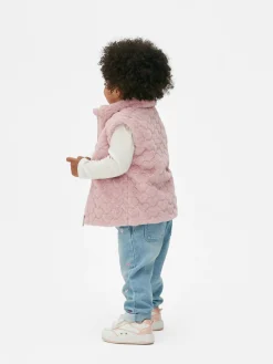 Heart Texture Faux Fur Vest|Primark Hot