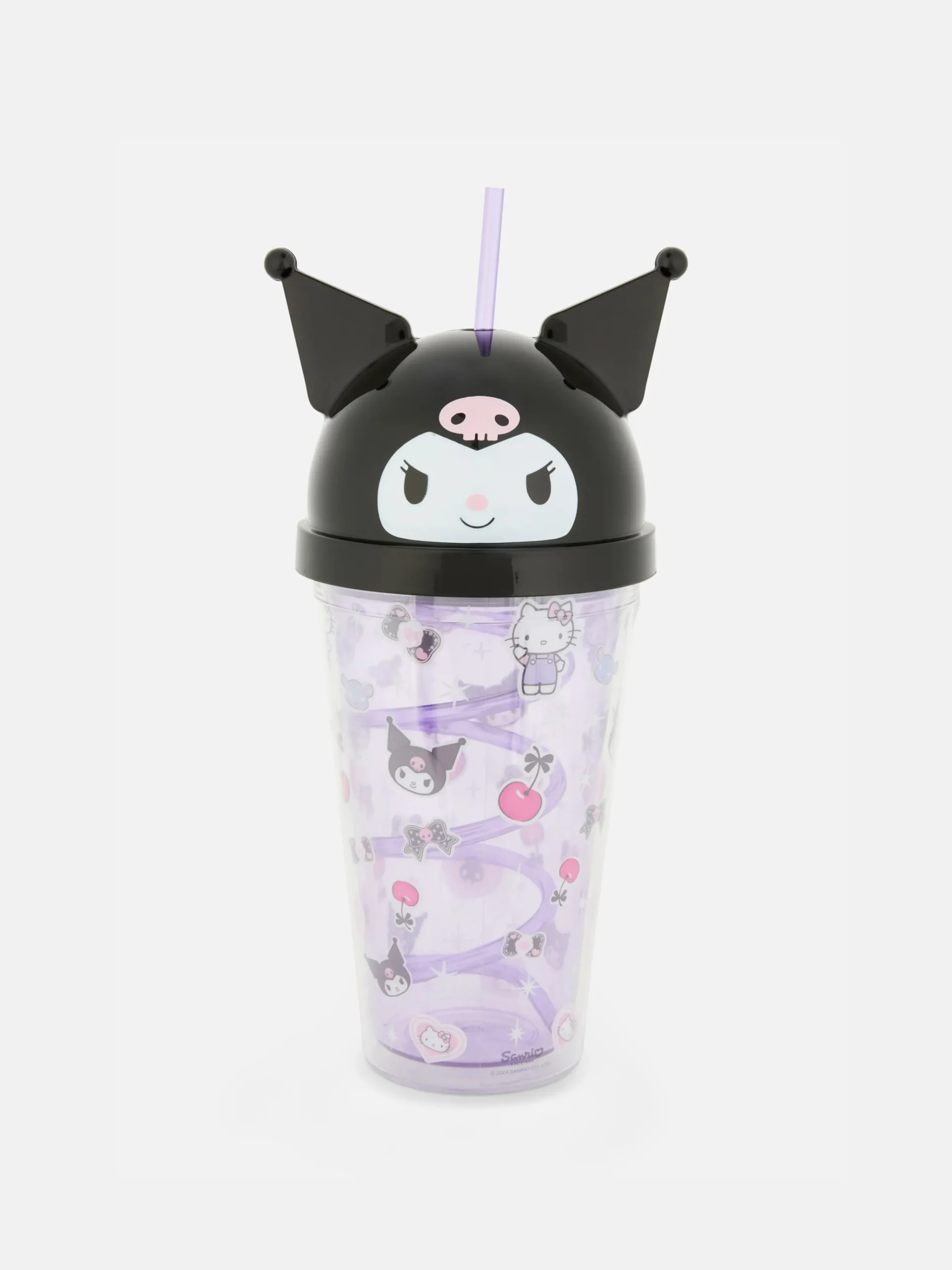 Hello Kitty Kuromi Cup With Straw|Primark New