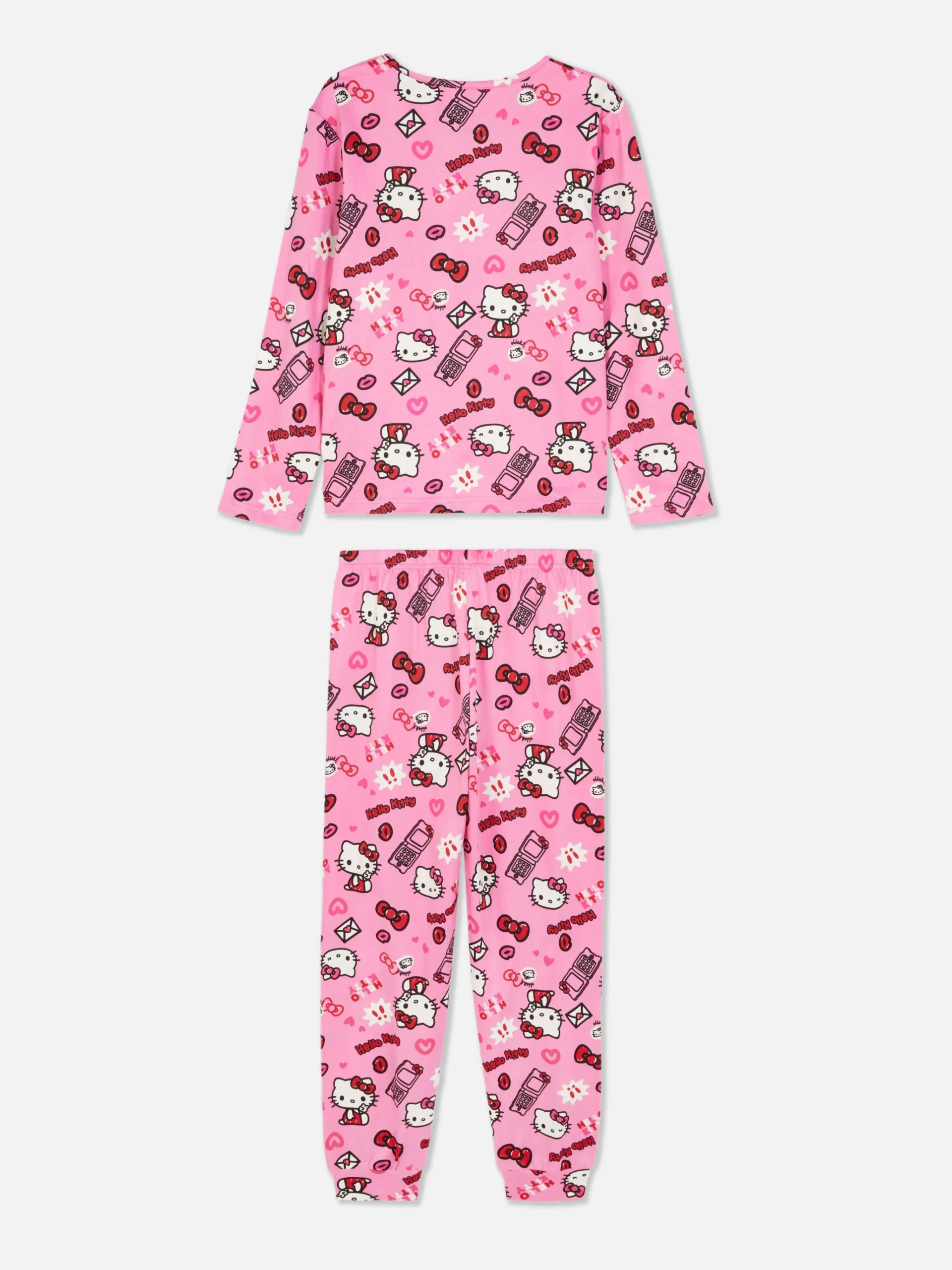 Hello Kitty Long Pajama Set|Primark Sale