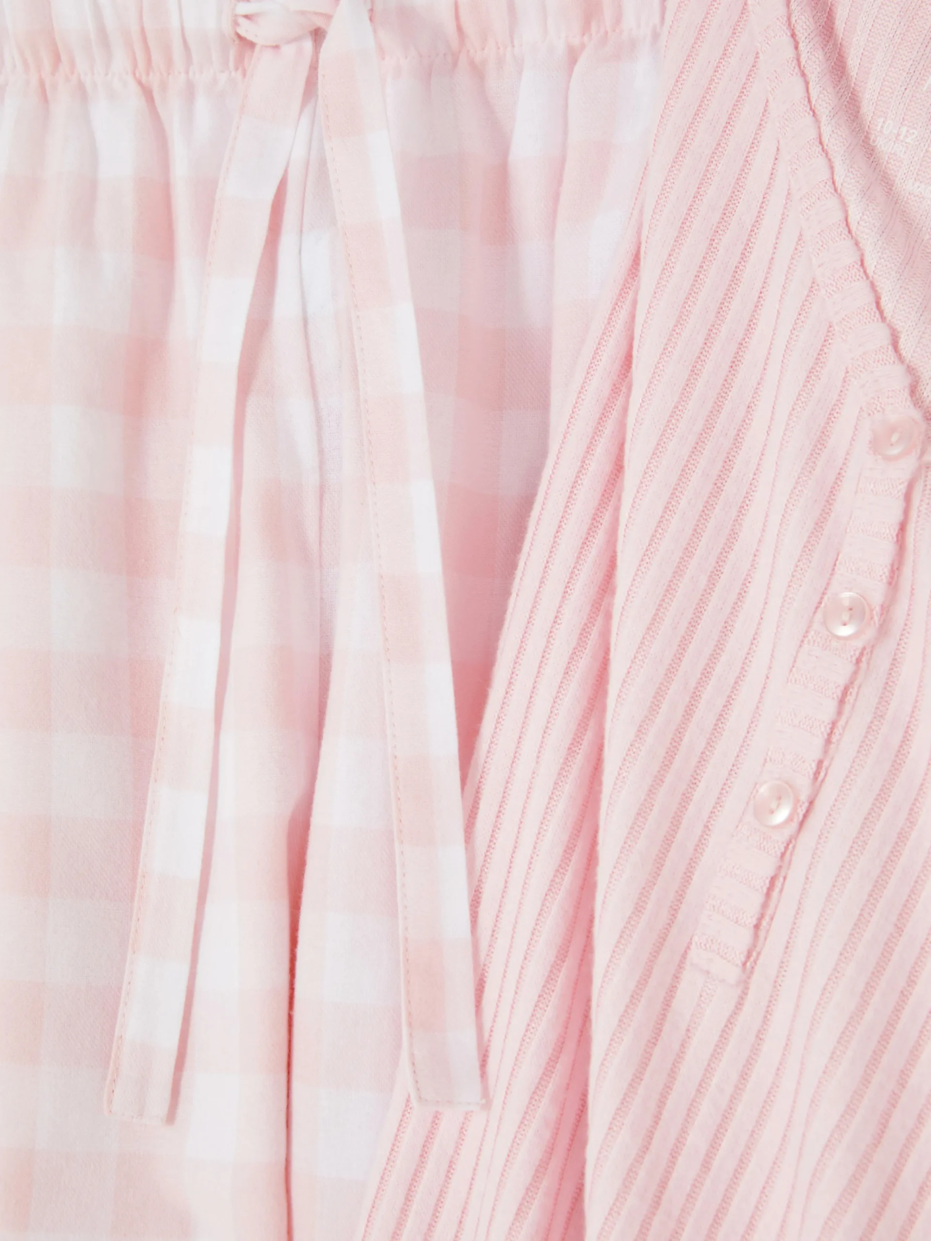 Henley Top And Printed Pants Pajamas|Primark Hot