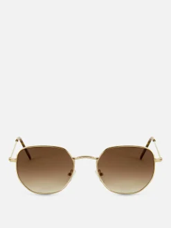 Hexagonal Metal Frame Sunglasses|Primark Sale