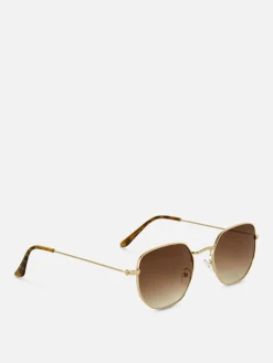 Hexagonal Metal Frame Sunglasses|Primark Sale