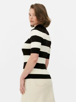 High Neck Puff Sleeve Knit Top|Primark Discount