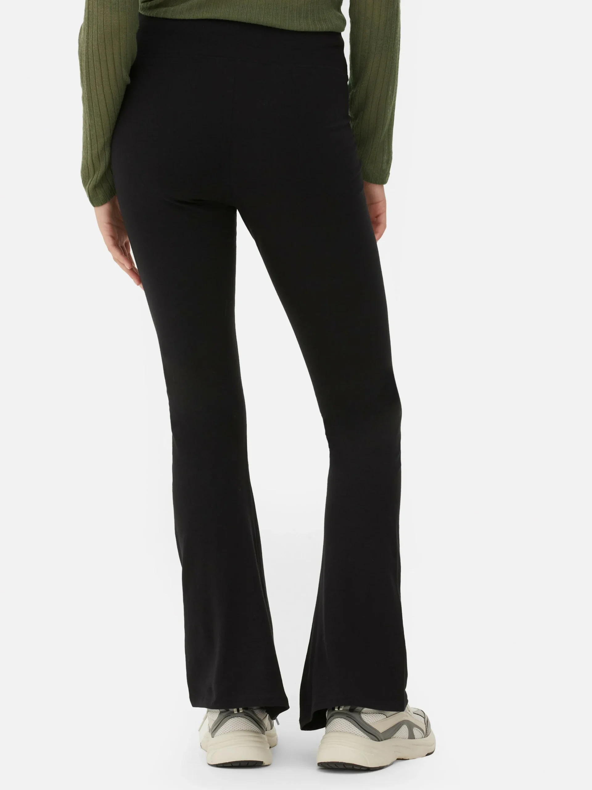 High Waist Flared Jersey Leggings|Primark New