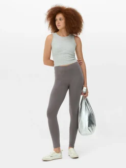 High Waist Jersey Leggings|Primark New