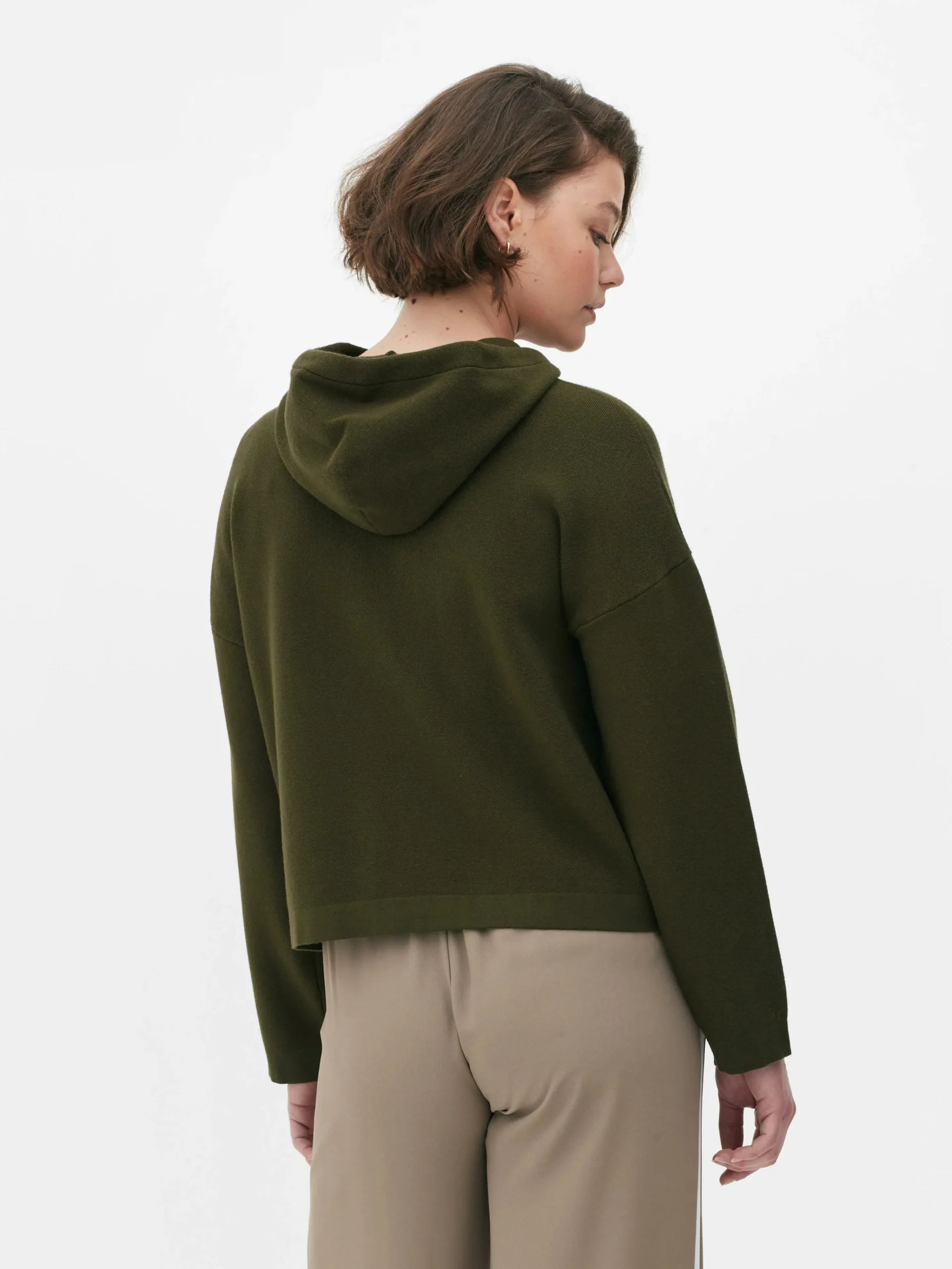 Hooded Knit Bomber Jacket|Primark Online