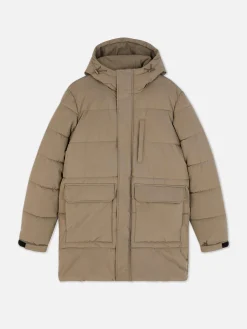 Hooded Puffer Parka|Primark Hot