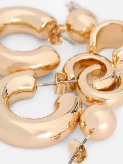 Hoop And Cuff Earrings Set|Primark Discount