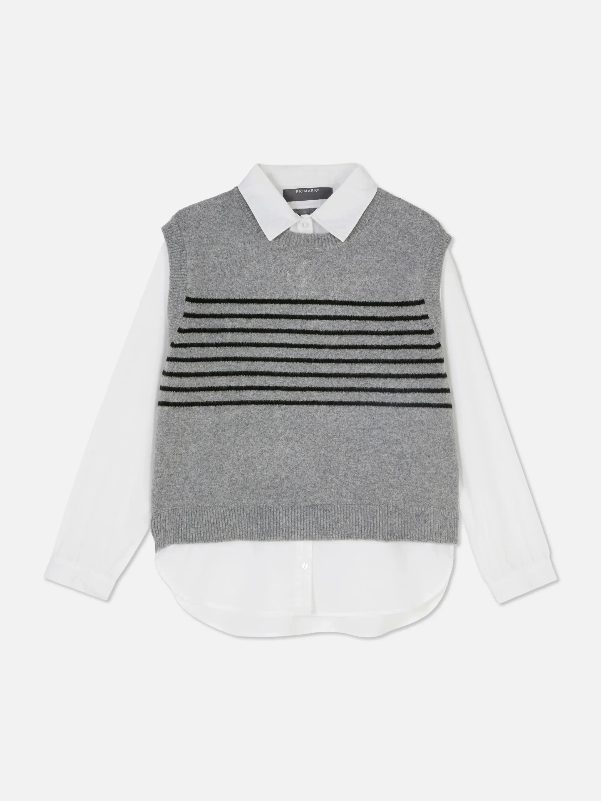 2-in-1 Layered Shirt Vest|Primark Online