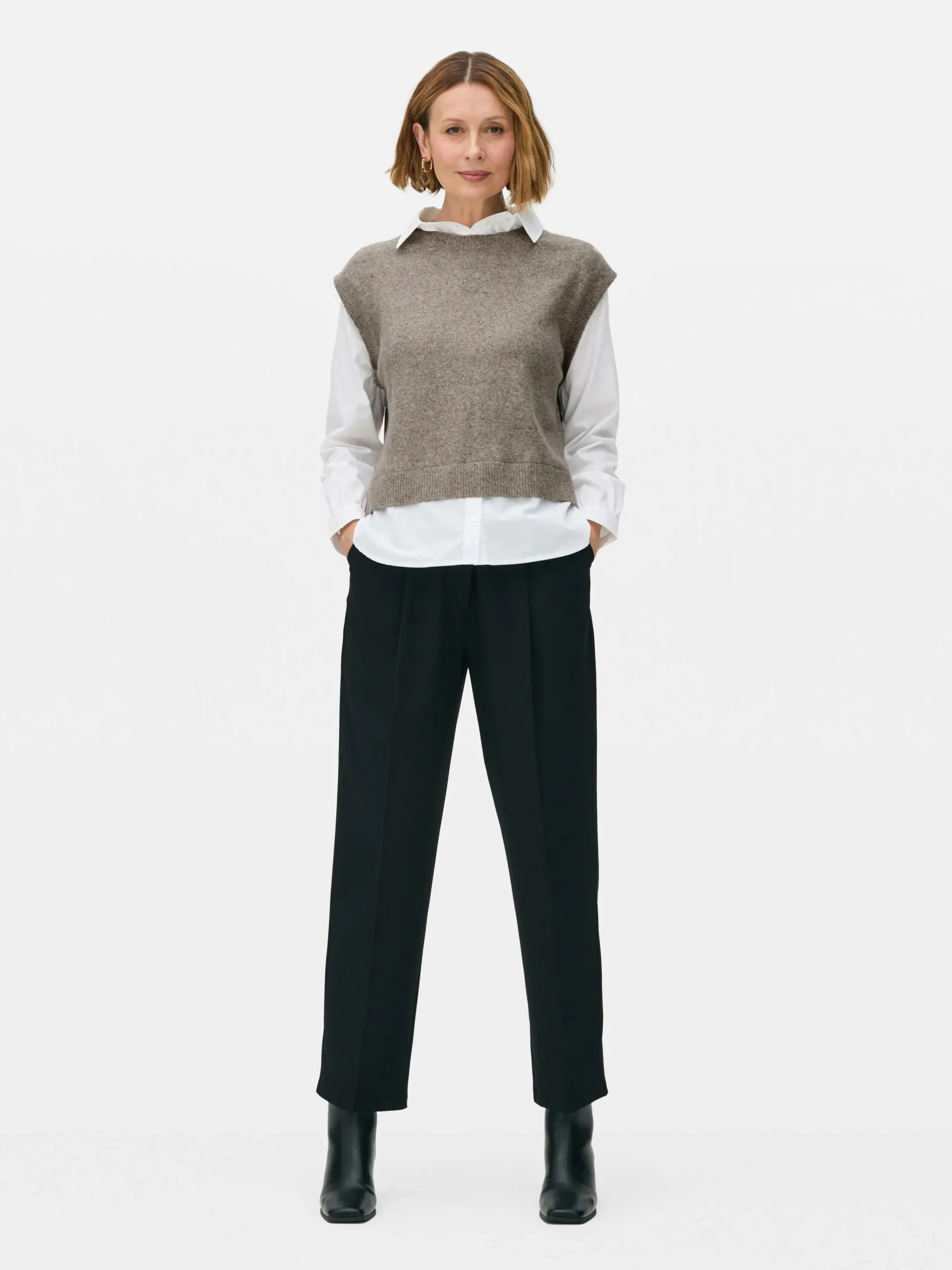 2-in-1 Layered Shirt Vest|Primark Discount