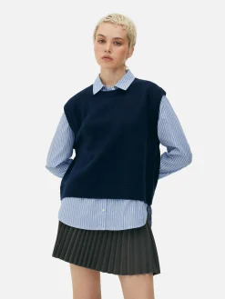 2-in-1 Layered Shirt Vest|Primark Clearance
