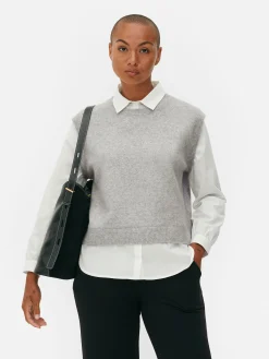 2-in-1 Layered Shirt Vest|Primark Online