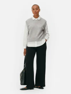 2-in-1 Layered Shirt Vest|Primark Online