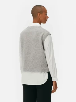 2-in-1 Layered Shirt Vest|Primark Online