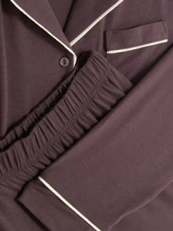 Jersey Long Sleeve Boyfriend Pajamas|Primark Outlet
