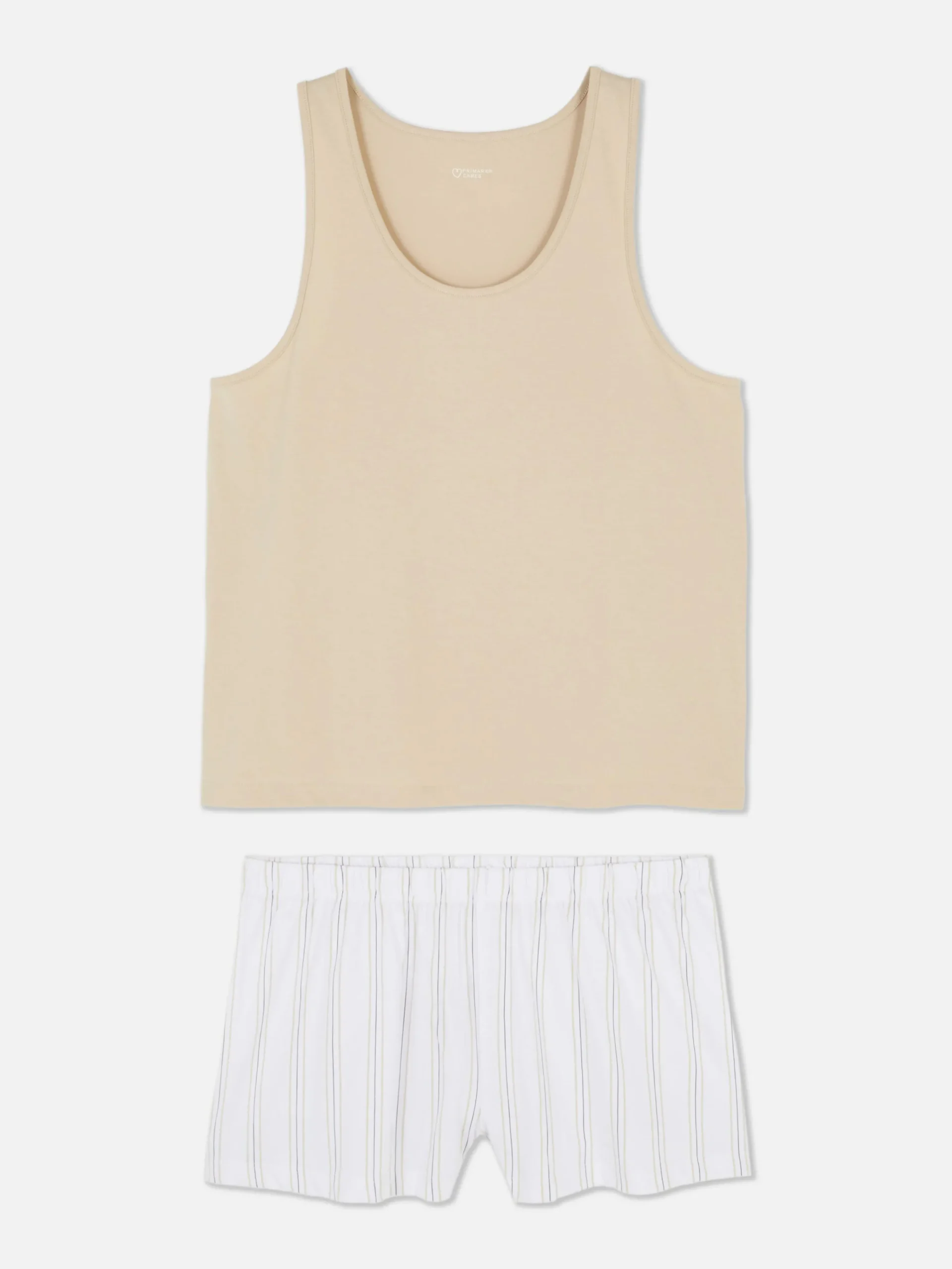 Jersey Tank And Pajama Shorts|Primark New