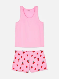 Jersey Tank And Shorts Pajamas|Primark Outlet