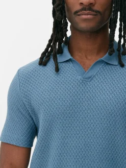 Kem Textured Knit Polo|Primark New