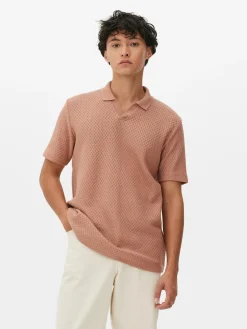 Kem Textured Knit Polo|Primark Online