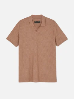 Kem Textured Knit Polo|Primark Online