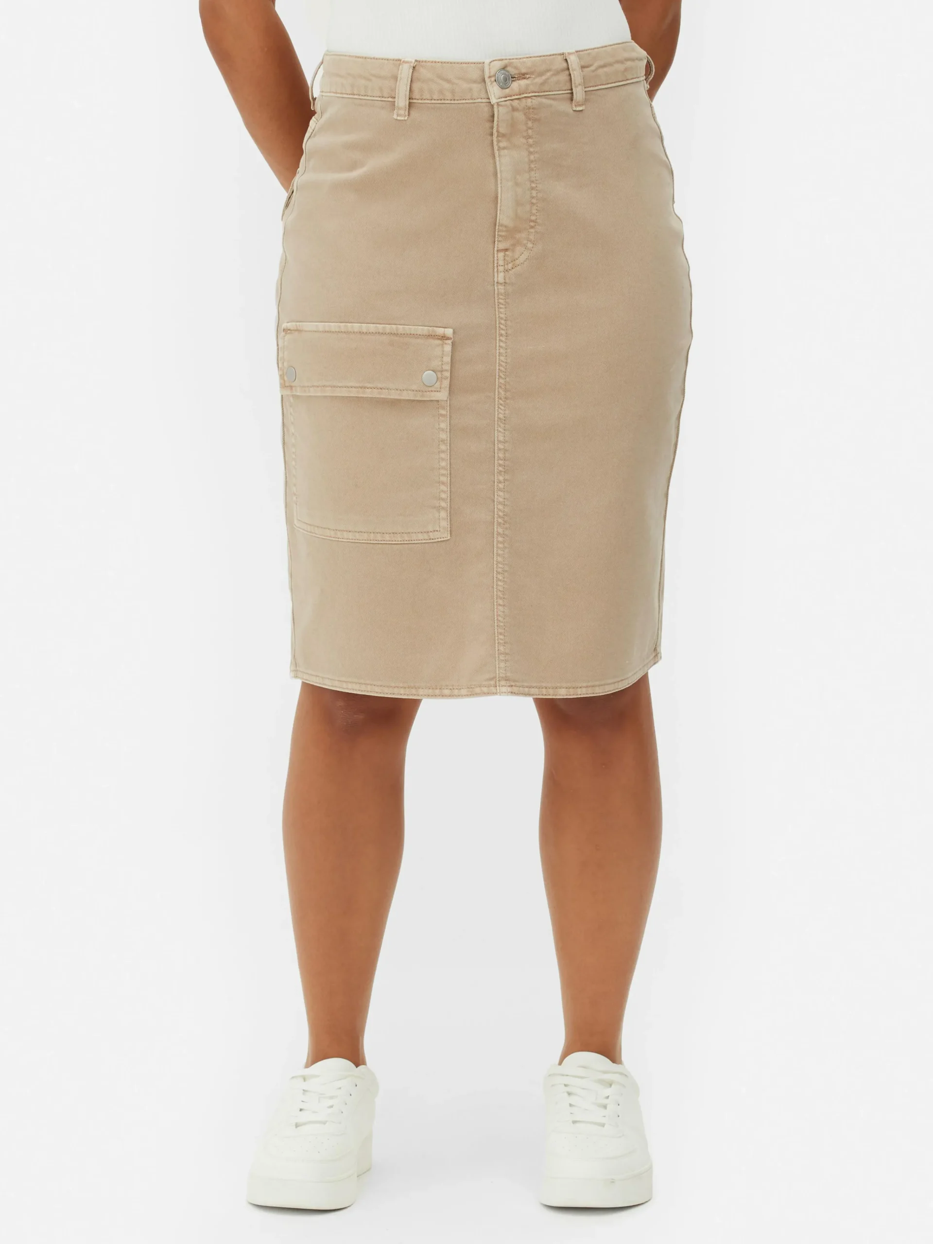 Knee Length Cargo Skirt|Primark Discount
