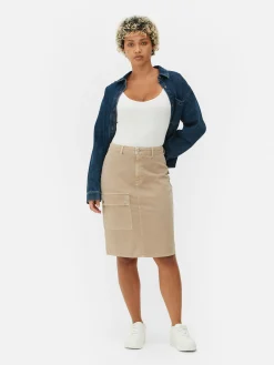 Knee Length Cargo Skirt|Primark Discount