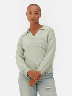 Knit Polo Sweater|Primark Outlet